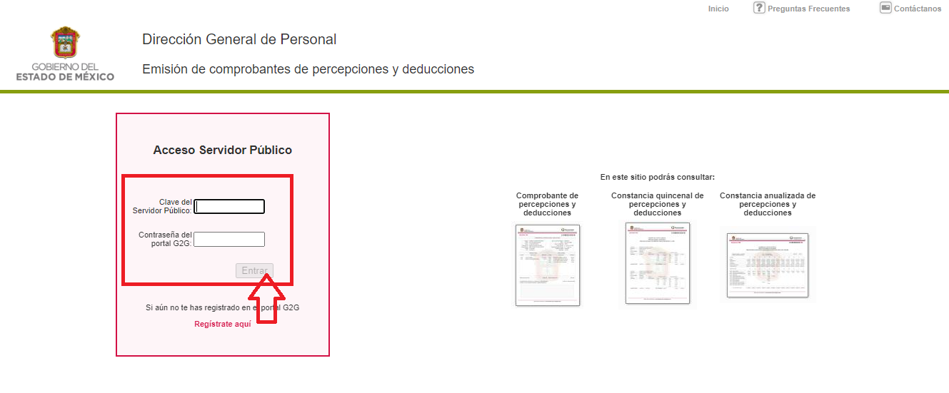 Pasos para registrarse en el portal de G2G Pasos para registrarse en el portal de G2G