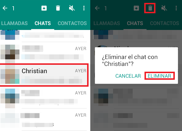 Cómo borrar chats y videollamadas en WhatsApp Cómo borrar chats y videollamadas en WhatsApp
