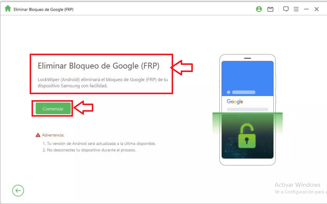 Eliminar cuenta de Google con iMyFone LockWiper Eliminar cuenta de Google con iMyFone LockWiper