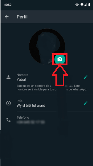 Pasos para cambiar la foto de perfil de WhatsApp en Android 