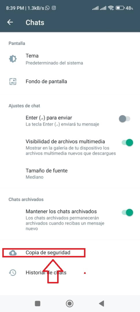 Pasos para hacer una copia de seguridad de WhatsApp en Android Pasos para hacer una copia de seguridad de WhatsApp en Android