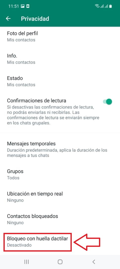 Pasos para poner contraseña a WhatsApp en Android y en iOS sin aplicaciones