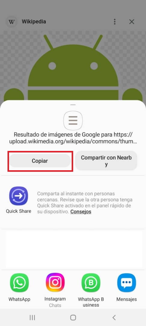 Todos los pasos para buscar la URL de una página o imagen desde tu dispositivo Android Todos los pasos para buscar la URL de una página o imagen desde tu dispositivo Android