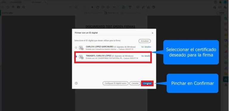 Cómo firmar un documento PDF con certificado digital