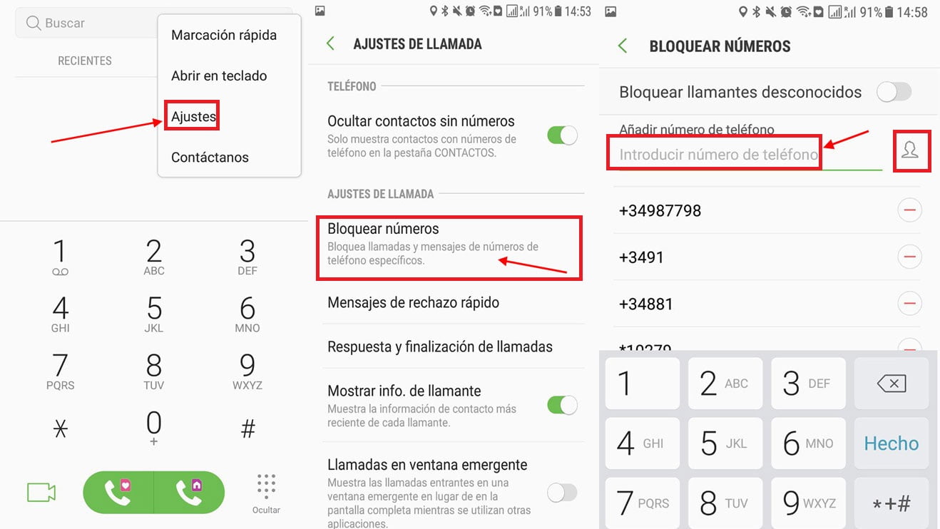 Cuáles son los pasos para bloquear un número de teléfono en Android