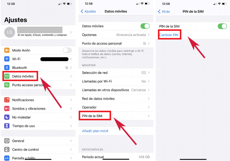¿Cómo cambiar el código PIN de la SIM en un iPhone?