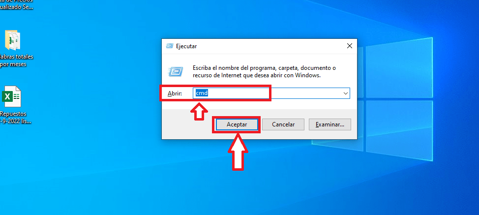 Desde el símbolo del sistema Desde el símbolo del sistema