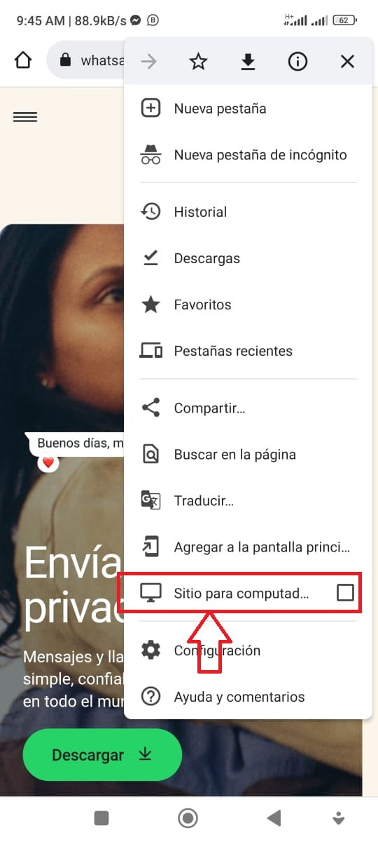 Pasos para usar WhatsApp Web desde el móvil Pasos para usar WhatsApp Web desde el móvil