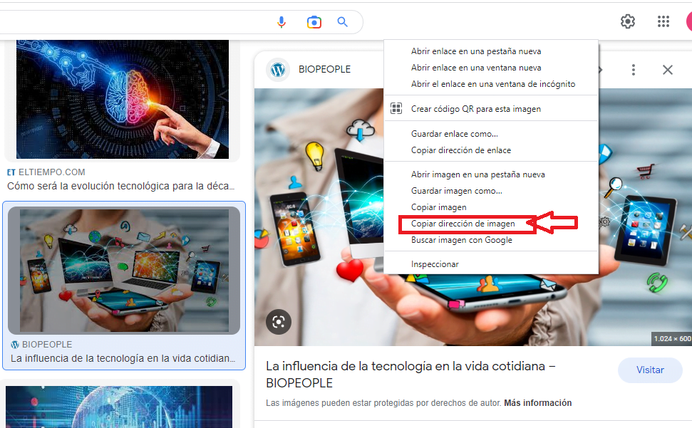 ¿Cómo obtener la url de una imagen desde el navegador? ¿Cómo obtener la url de una imagen desde el navegador?