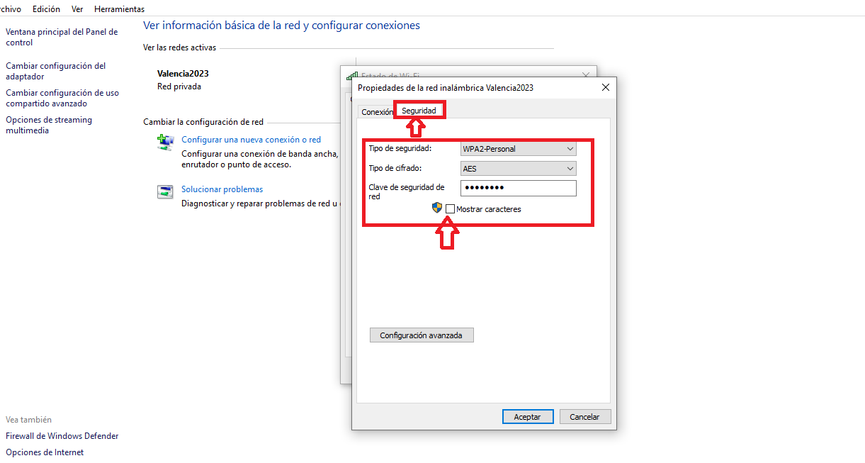 Desde la configuración de Windows Desde la configuración de Windows