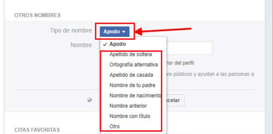 ¿Cómo añadir otros nombres a mi perfil de Facebook? ¿Cómo añadir otros nombres a mi perfil de Facebook?