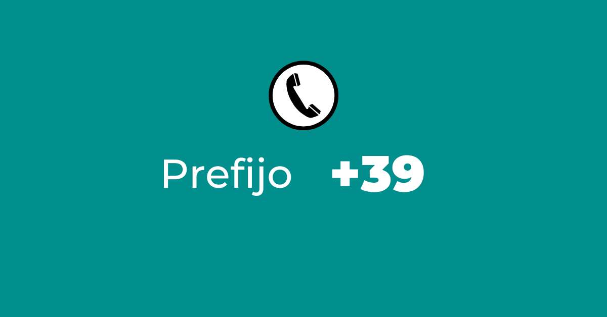 Cómo se usa el prefijo 39 para hacer una llamada internacional