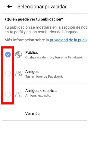 Te enseñamos cómo elegir un nuevo público para una publicación anterior