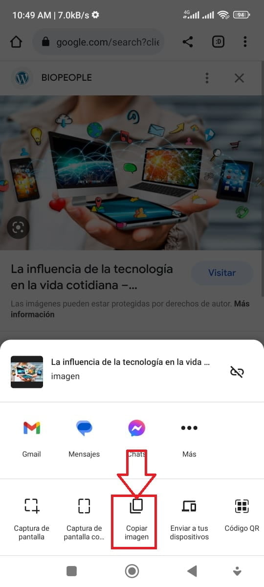 ¿Cómo obtener la url de una imagen desde un dispositivo Android?
