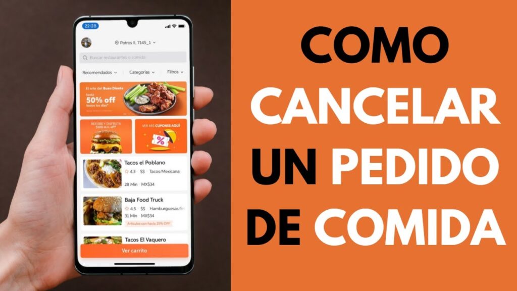 ¿Se puede cancelar un pedido de comida en DiDi Food?
