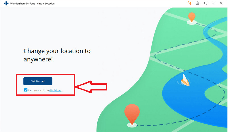 Usando la herramienta de ubicación virtual