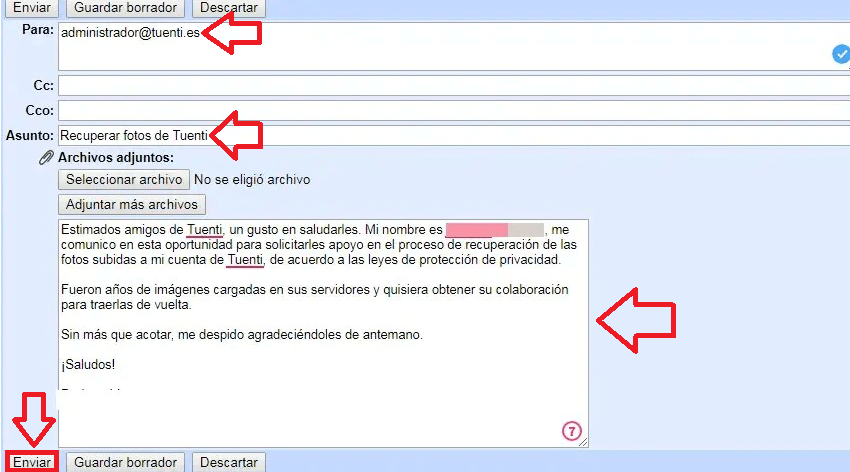 Aprende a recuperar fotos de Tuenti vía email Aprende a recuperar fotos de Tuenti vía email