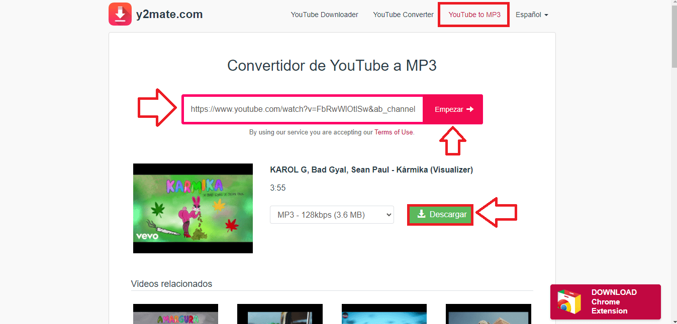 Cómo convertir vídeos de YouTube a MP3 con una herramienta online