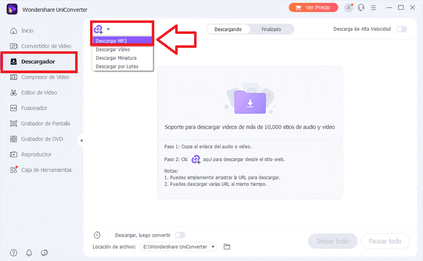 Cómo convertir vídeos de YouTube a MP3 mediante un programa