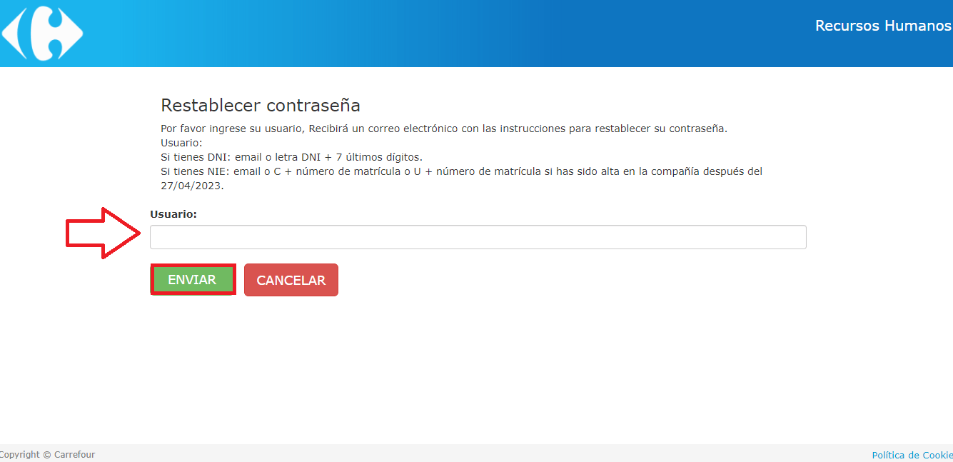 Olvidé mi contraseña de Hola Carrefour: ¿Cómo puedo solucionarlo?