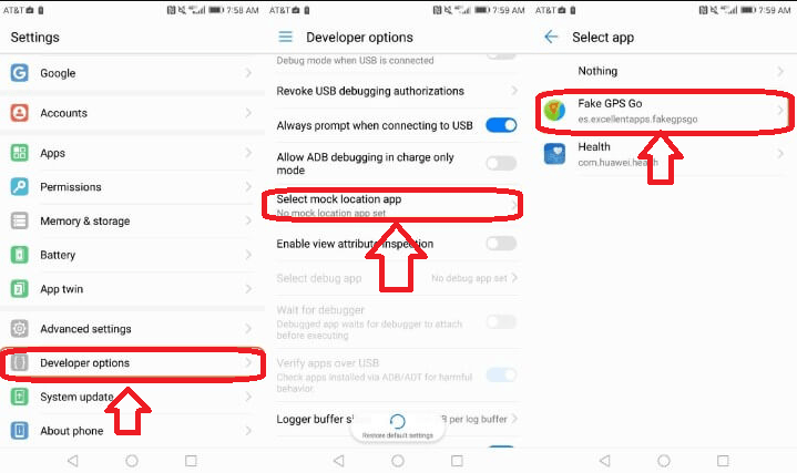 Usando Fake GPS Go Usando Fake GPS Go