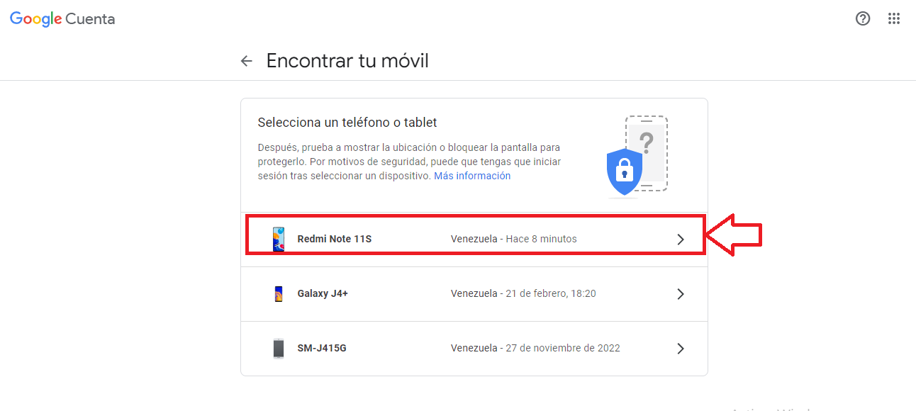 Por medio de Google