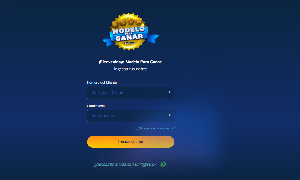 Aprende todos los pasos para ingresar a Modelo para Ganar