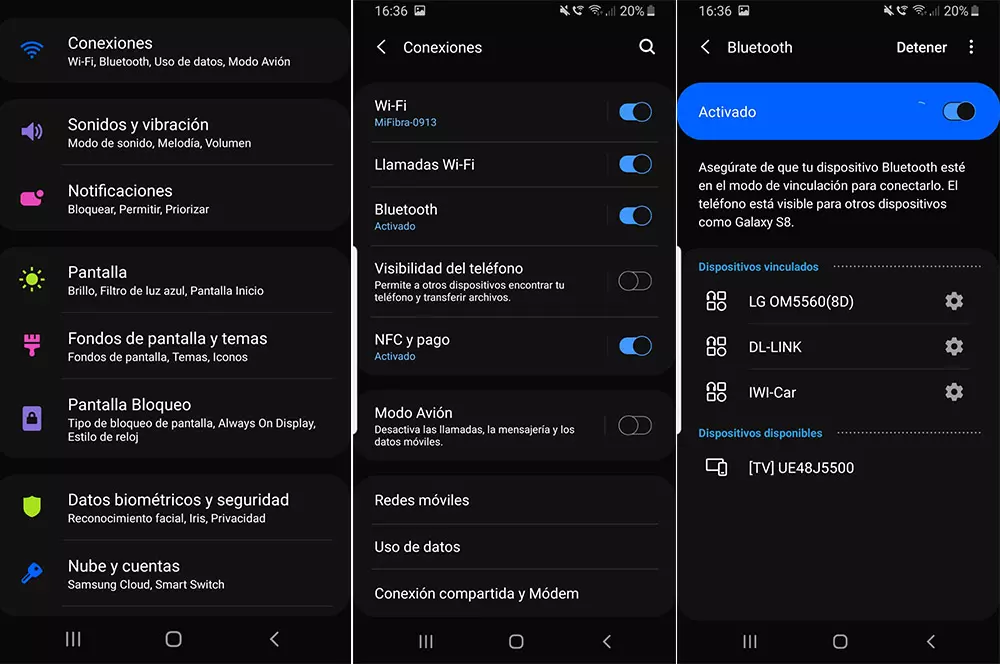 Desde el dispositivo móvil