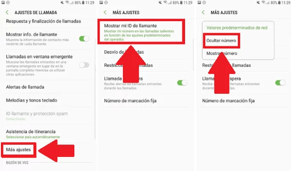 Es posible ocultar el número de forma permanente en Android