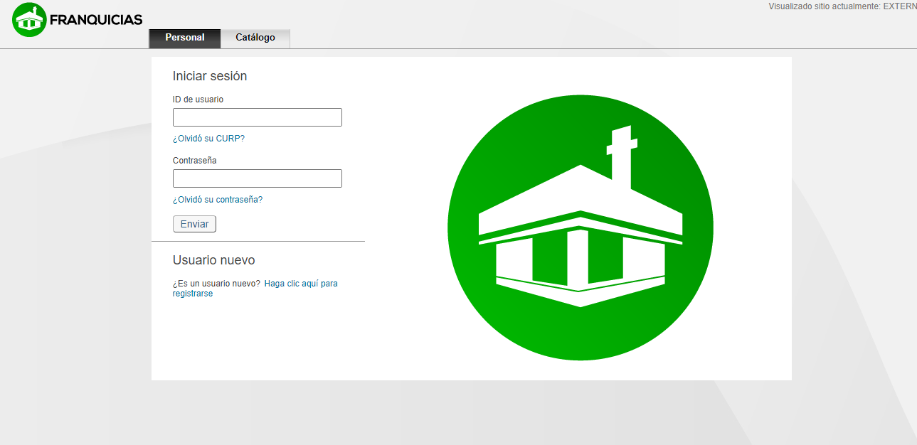 Iniciar sesión como franquicia
