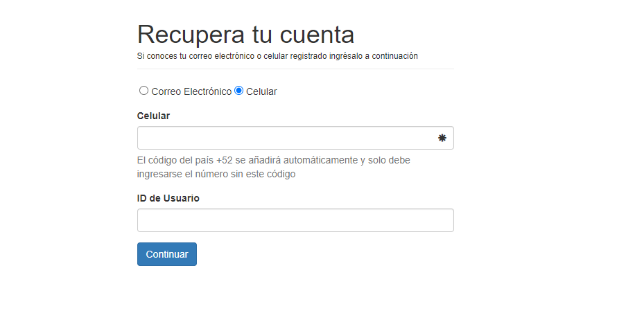 Olvidé mi contraseña por completo, ¿Qué hago para poder ingresar a Modelo para Ganar?