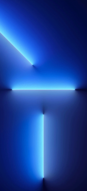 Fondo azul con luces led