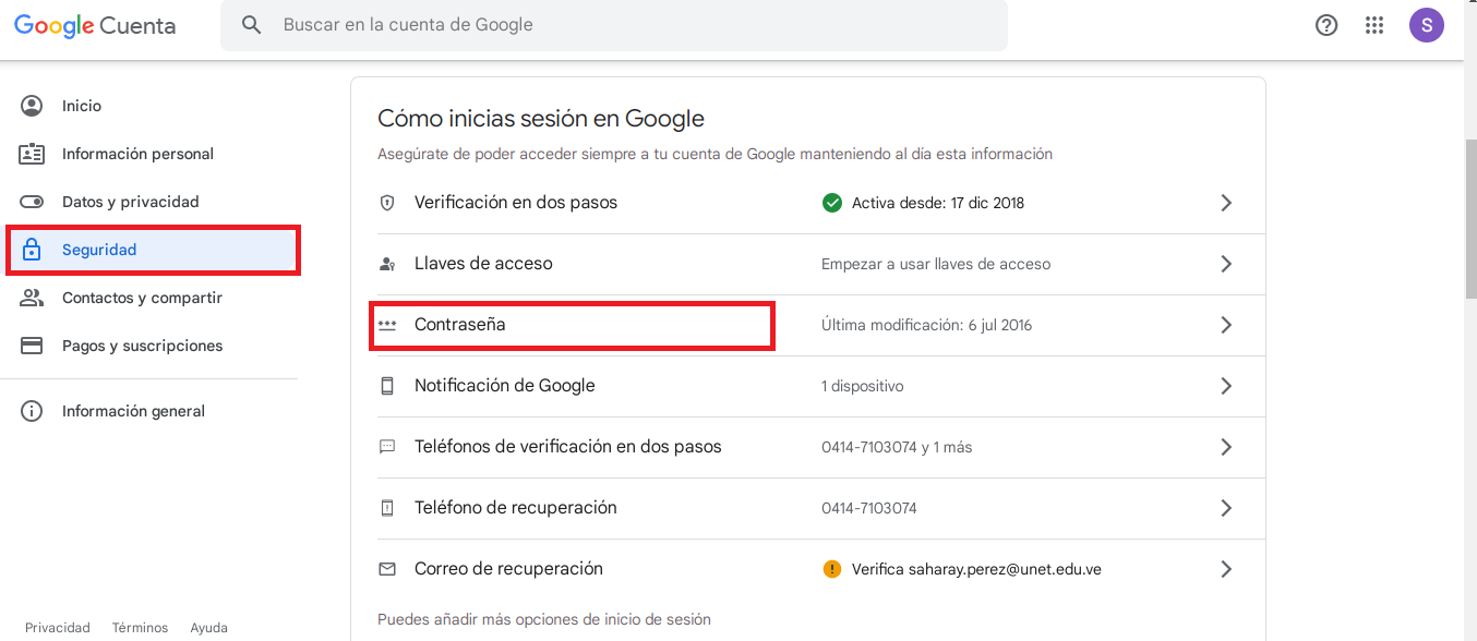 Aprende a cambiar contraseña de Gmail mediante un ordenador