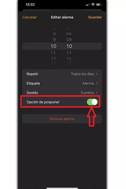 Desde un móvil iPhone