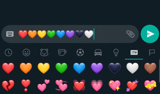 Los emojis de corazón Los emojis de corazón