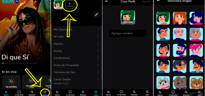Crea perfiles para todos los miembros de tu familia en Blim
