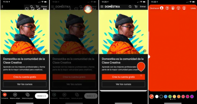Crear un color de fondo personalizado