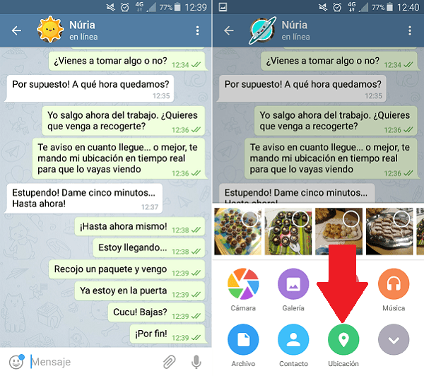 En un móvil o tablet Android En un móvil o tablet Android