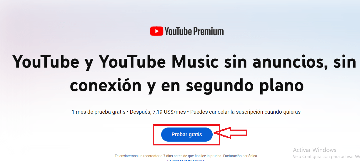 Pasos para obtener YouTube Premium gratis de forma legal