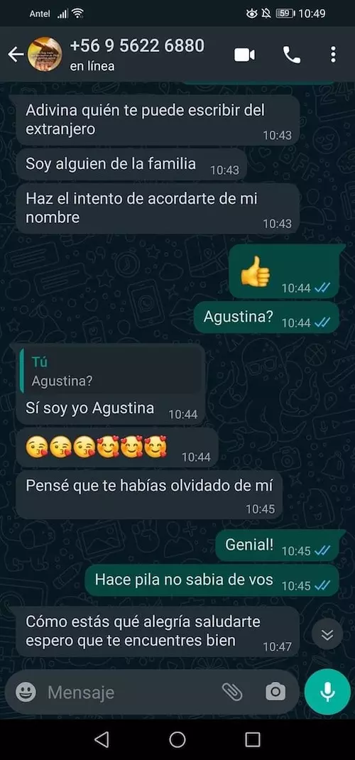He recibido un mensaje de WhatsApp de un número con prefijo +591, ¿Quién es?
